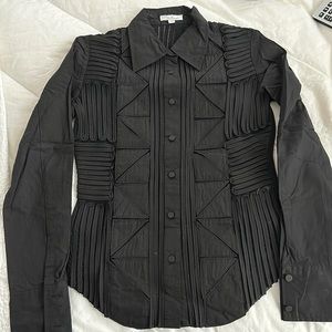 Obstinee Geometric Shirt Jacket